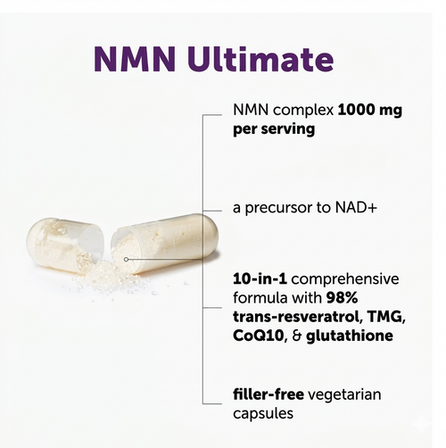 Youthvera NMN Complex 60- Day Supply + Detok Ebook + "See Results or Your Money Back"